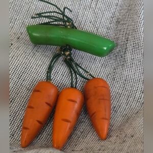 Bakelite Carrot Brooch Pin Very Rare